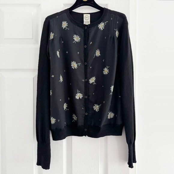 Antipast Floral Front Cardigan, size "2". Fits like a Small - Picture 1 of 8